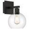 Access Lighting Port Nine Burgundy, Burgundy LED Wall Sconce, Matte Black Finish, Clear Glass 63145LEDDLP-MBL/CLR - alternate 1